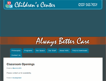 Tablet Screenshot of abcchildrenscenter.com