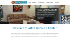 Desktop Screenshot of abcchildrenscenter.net